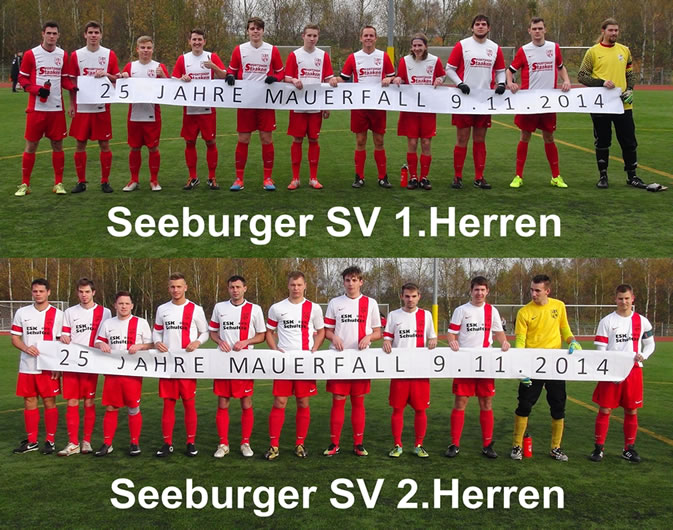 Seeburger SV gedenkt an „25 Jahre Mauerfall“