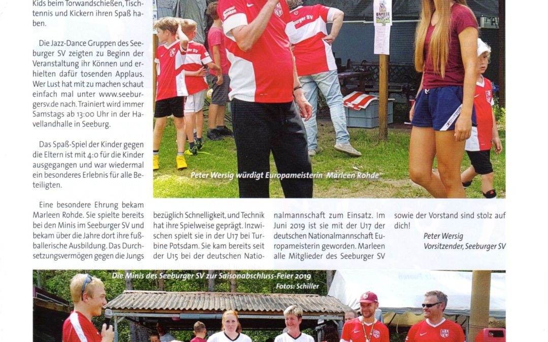 Saisonabschluss-Feier beim Seeburger SV