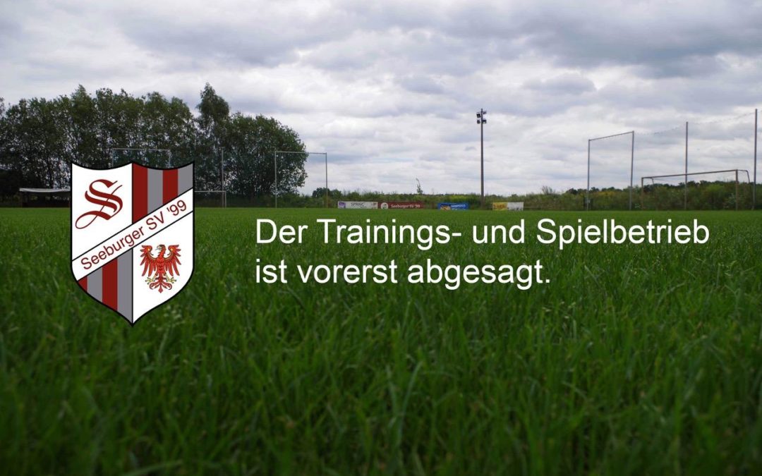 Der Trainings- und Spielbetrieb ist bis auf Widerruf eingestellt – Update 03.04.2020 –