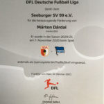 Seeburger SV für die Ausbildung von Bundesligaprofi Marton Dardai honoriert